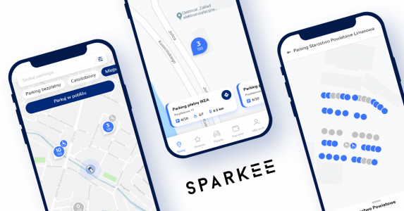 Redesign aplikacji wyszukującej wolne miejsca parkingowe - case  study Sparkee